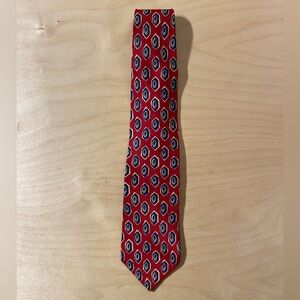 Kenneth Gordon Elegant Red Patterned Men's Tie (DY)